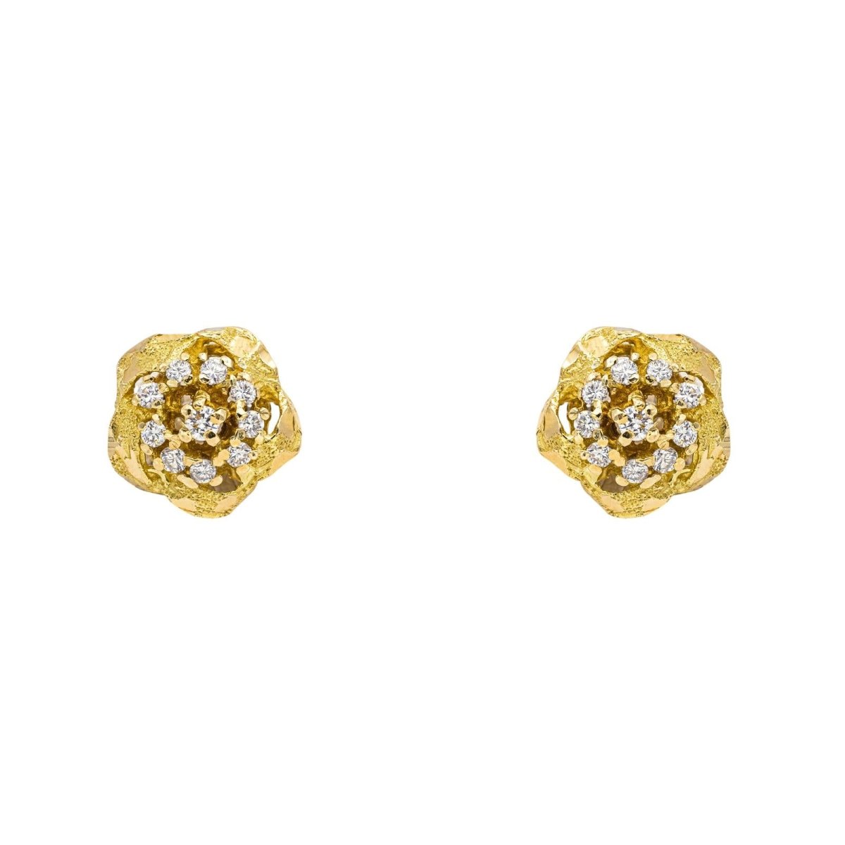Boucles d'oreilles Or jaune Diamant - Castafiore