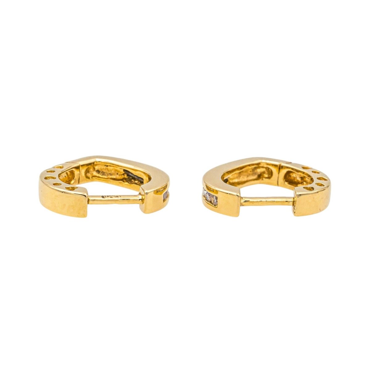 Boucles d'oreilles Or jaune Diamant - Castafiore
