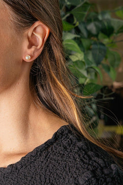 Boucles d'oreilles Or jaune Perle - Castafiore