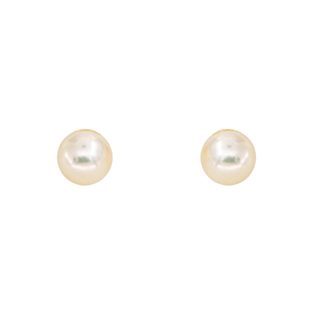 Boucles d'oreilles Or jaune Perle - Castafiore