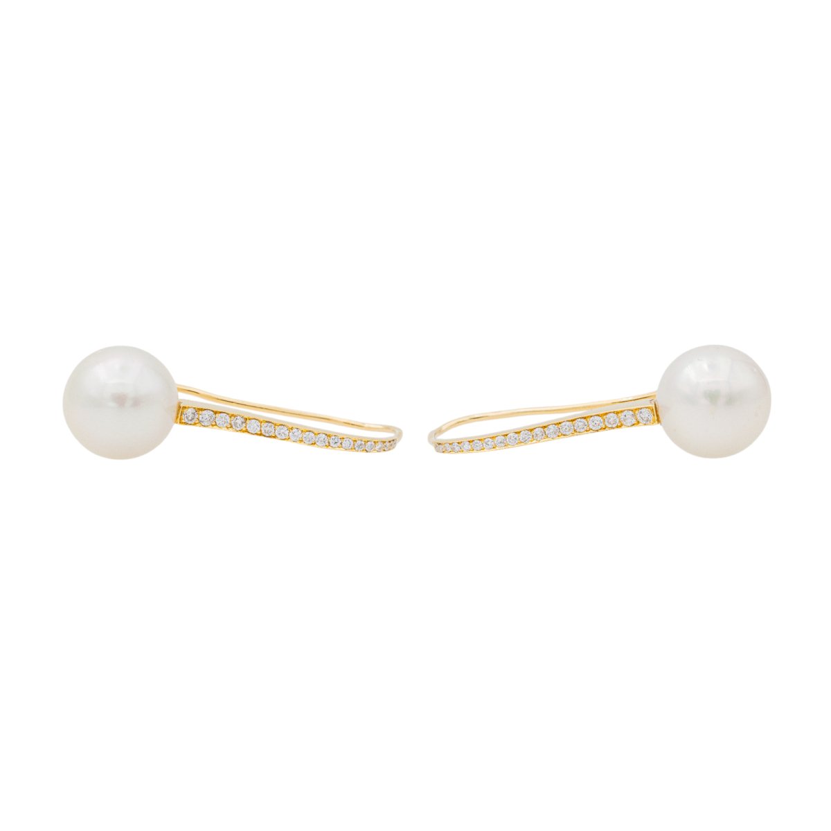 Boucles d'oreilles Or jaune Perle de culture - Castafiore