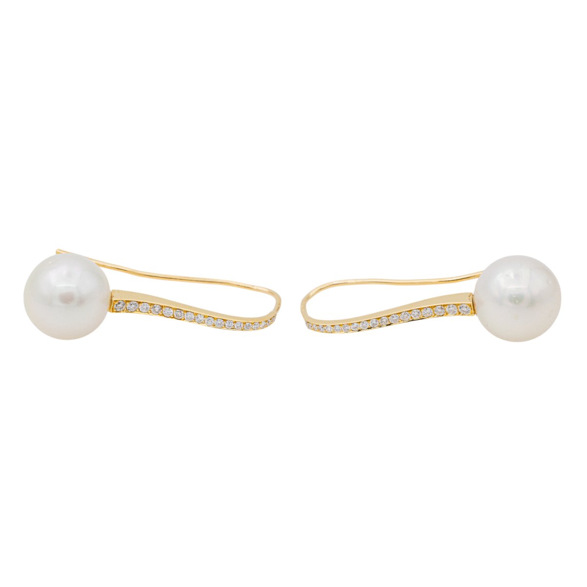 Boucles d'oreilles Or jaune Perle de culture - Castafiore