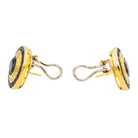 Boucles d'oreilles Or jaune Saphir - Castafiore