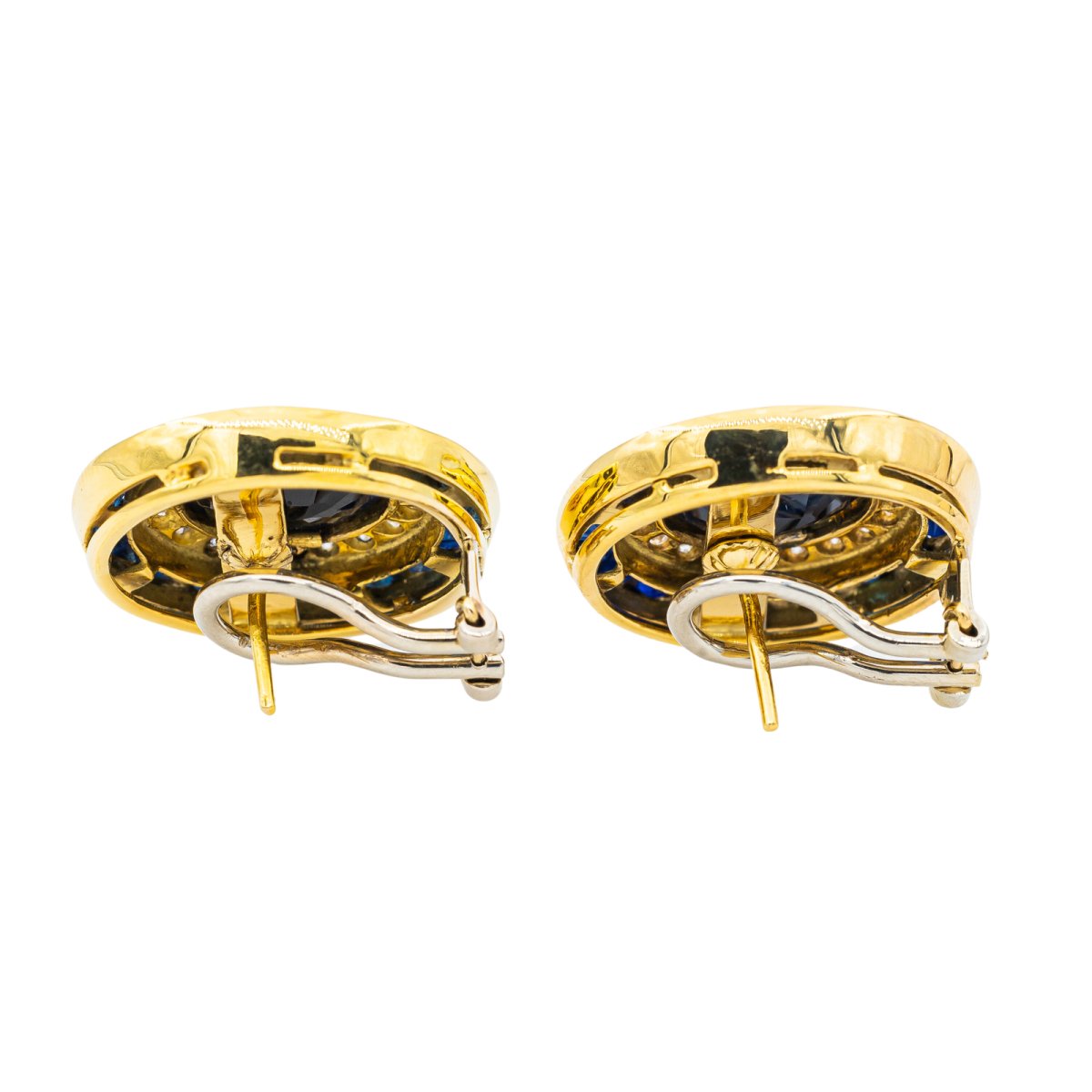 Boucles d'oreilles Or jaune Saphir - Castafiore