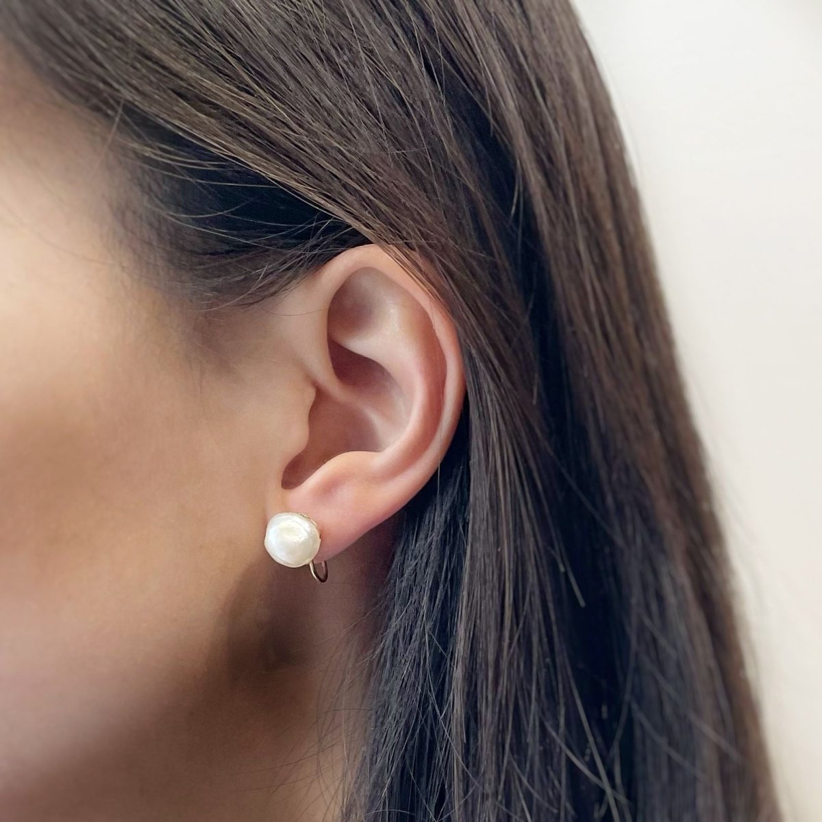 Boucles d'oreilles - Or & Perles fines baroque