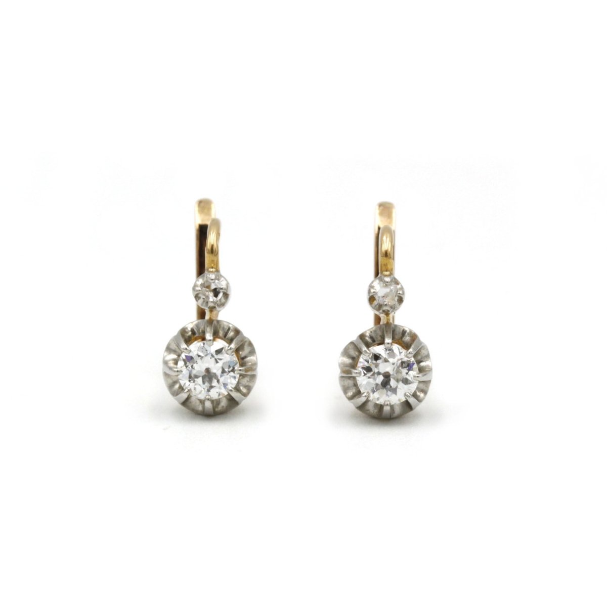 Boucles d'oreilles - Or, Platine & Diamants - Castafiore