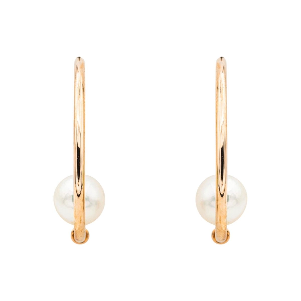 Boucles d'Oreilles Or Rose avec Perles - Castafiore