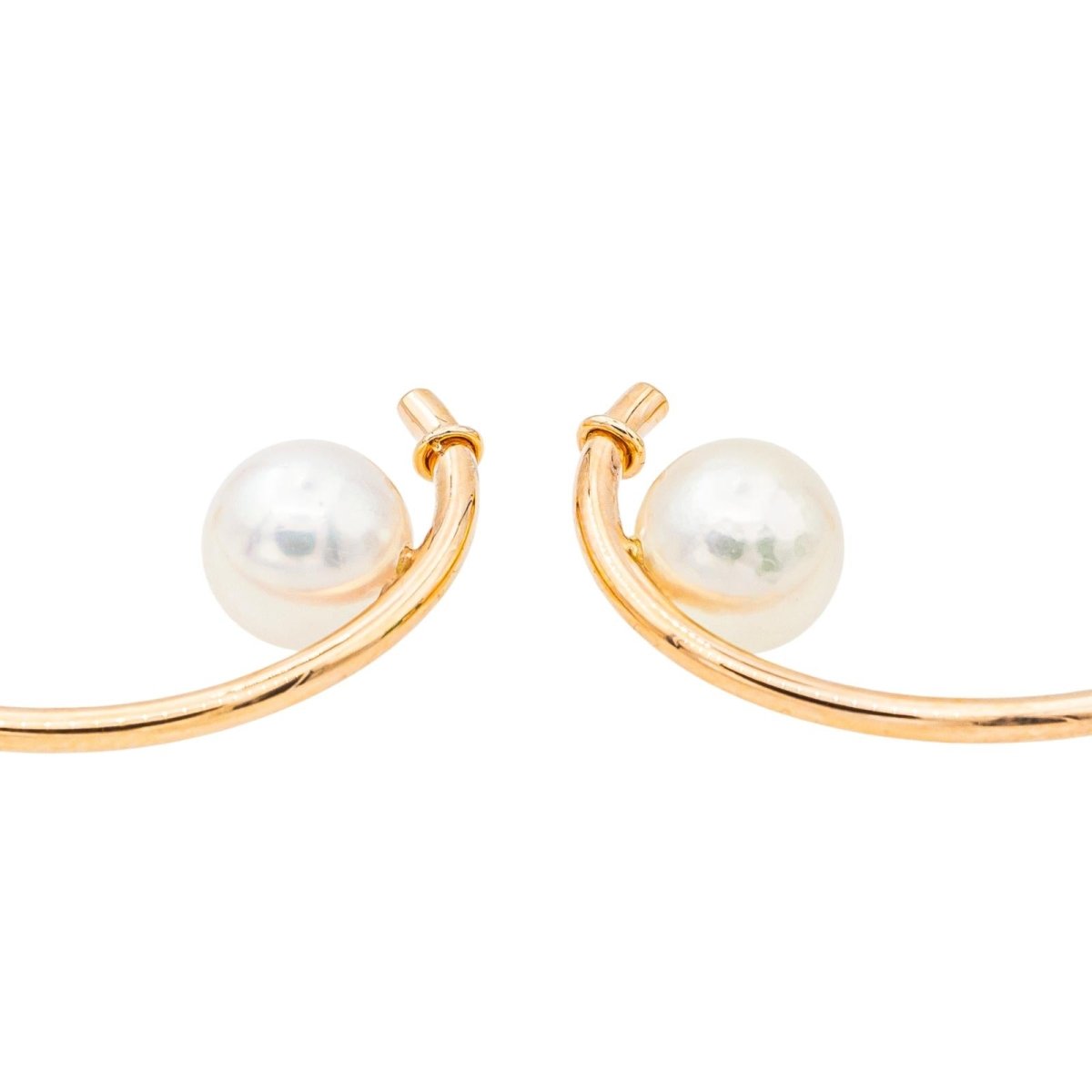 Boucles d'Oreilles Or Rose avec Perles - Castafiore