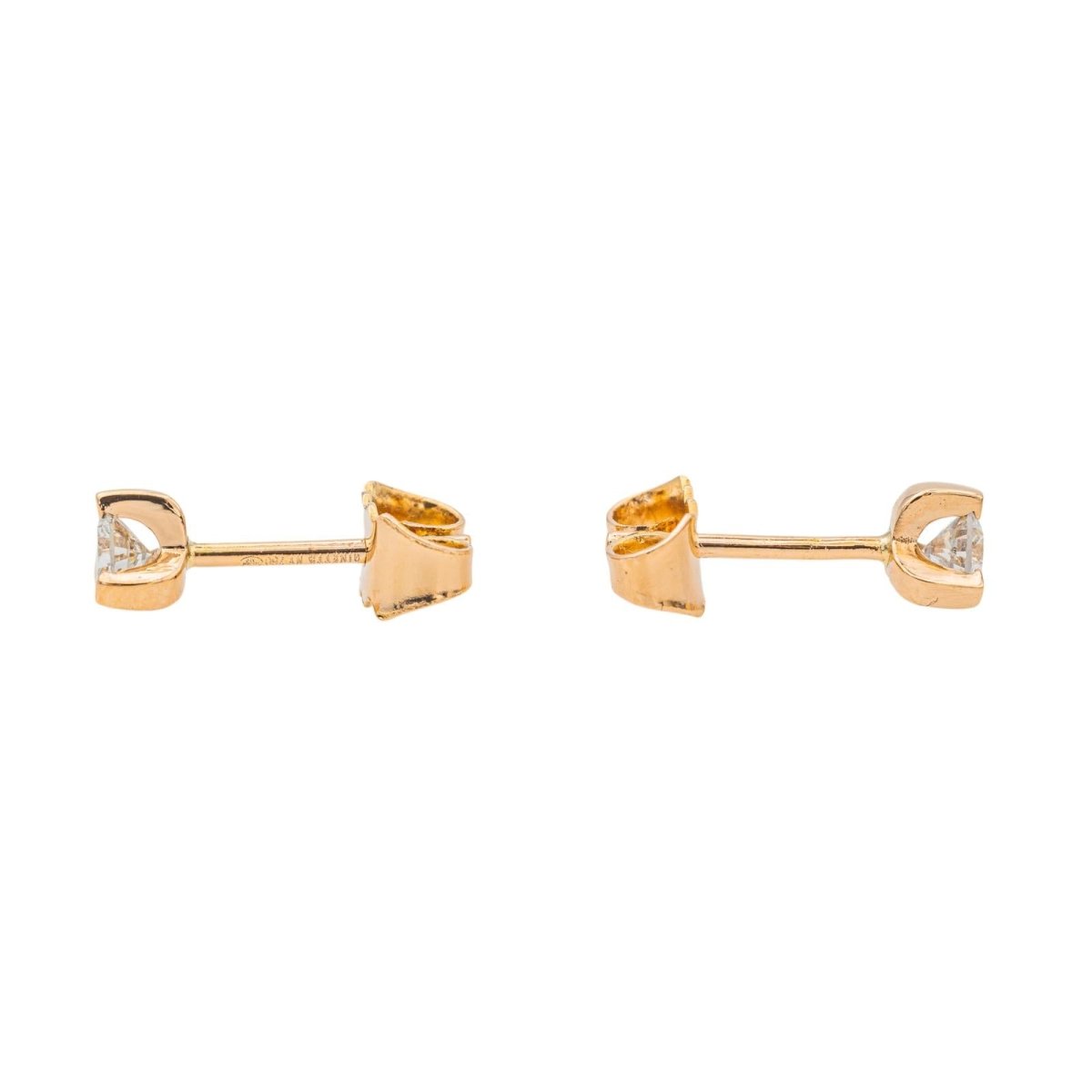Boucles d'oreilles Or rose Diamant - Castafiore