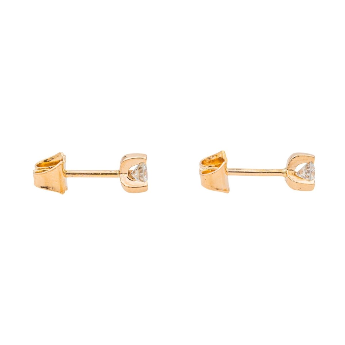 Boucles d'oreilles Or rose Diamant - Castafiore