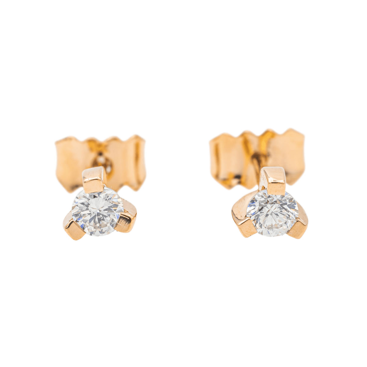 Boucles d'oreilles Or rose Diamant - Castafiore