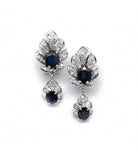 Boucles d'oreilles - Or. saphirs et diamants - Castafiore