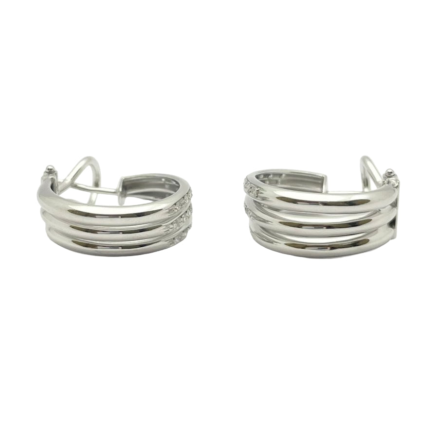Boucles d'oreilles ORECCHINI Diamants en or blanc - Castafiore
