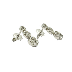Boucles d'oreilles ORECCHINI en or blanc et diamants - Castafiore