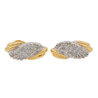 Boucles d'oreilles Pavées en Or jaune et blanc et Diamant - Castafiore