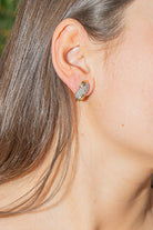 Boucles d'oreilles Pavées en Or jaune et blanc et Diamant - Castafiore