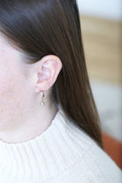 Boucles d'oreilles pendantes Art Deco diamants - Castafiore