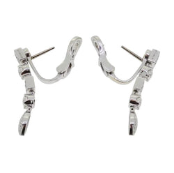 Boucles d'oreilles Pendantes BULGARI "Lucea" en or blanc et diamants - Castafiore
