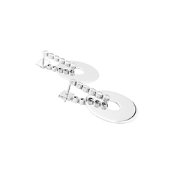 Earrings CHAUMET, "Boréal", in white gold 750/000 and diamonds.