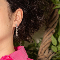 Boucles d'oreilles Pendantes en or blanc et diamant - Castafiore