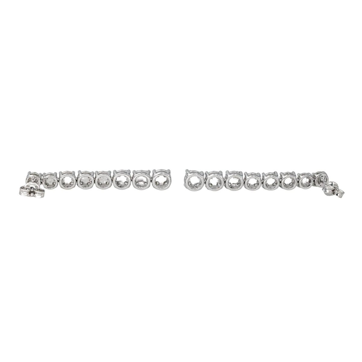 Boucles d'oreilles Pendantes en or blanc et diamant - Castafiore
