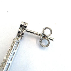 Boucles d'oreilles Pendantes en or blanc et diamants - Castafiore