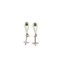 Boucles d’oreilles Pendantes en or blanc et diamants - Castafiore