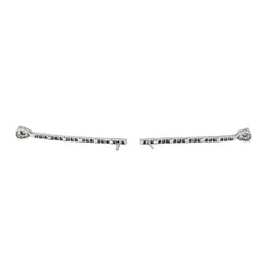 Boucles d'oreilles Pendantes en or blanc et diamants - Castafiore