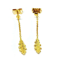 Boucles d'oreilles Pendantes en or jaune - Castafiore