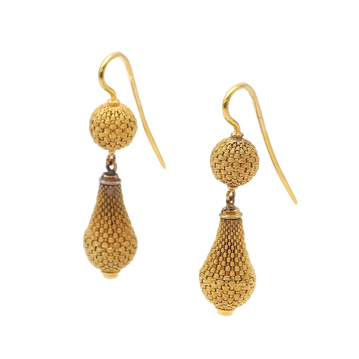 Boucles d'oreilles Pendantes en or jaune - Castafiore