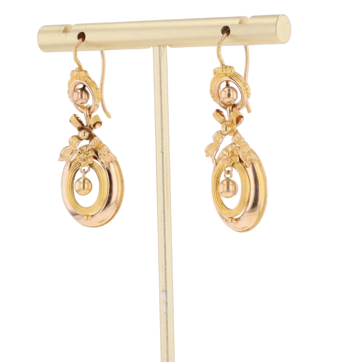 Boucles d'oreilles Pendantes en or jaune - Castafiore