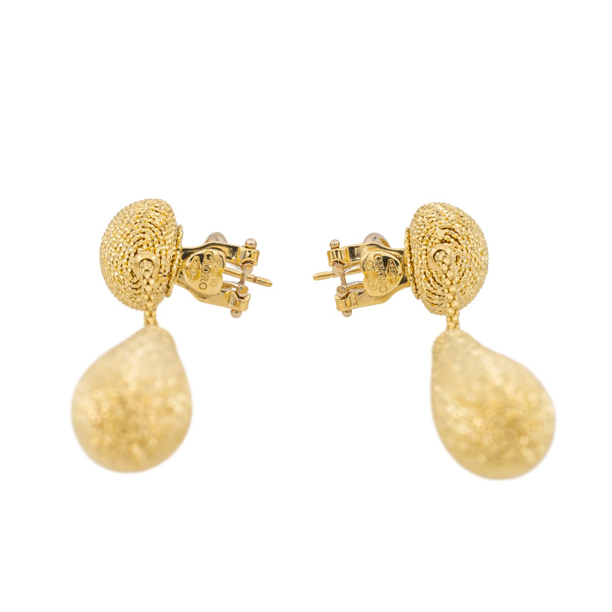 Boucles d'oreilles Pendantes en Or jaune - Castafiore