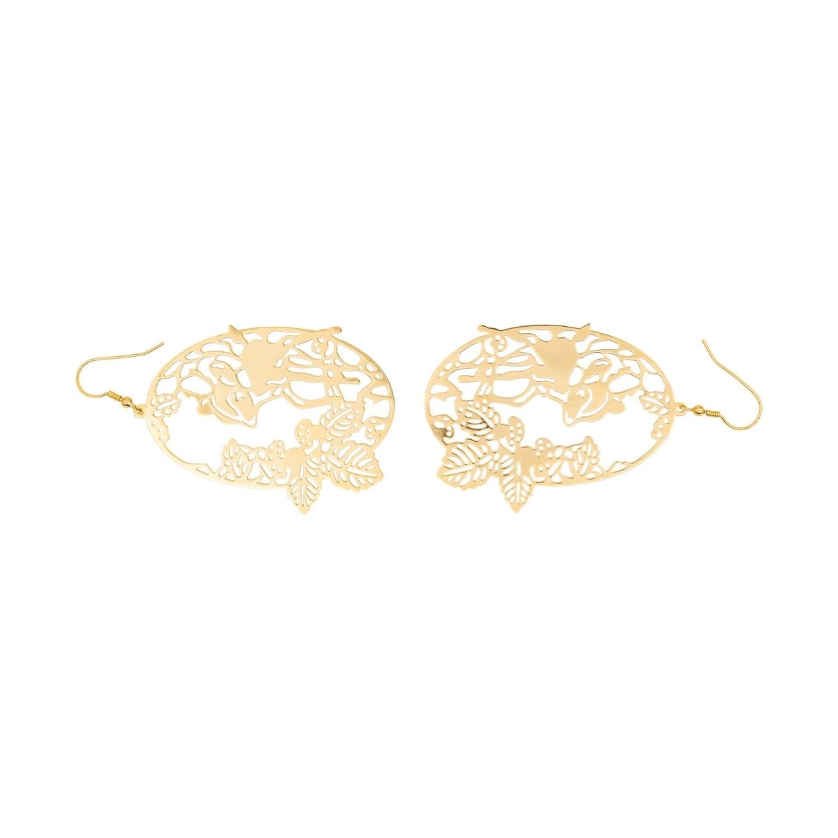 Boucles d'oreilles Pendantes en or jaune - Castafiore