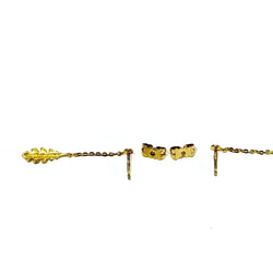 Boucles d'oreilles Pendantes en or jaune - Castafiore