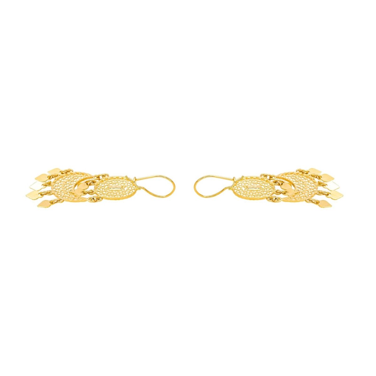 Boucles d'oreilles Pendantes en or jaune - Castafiore