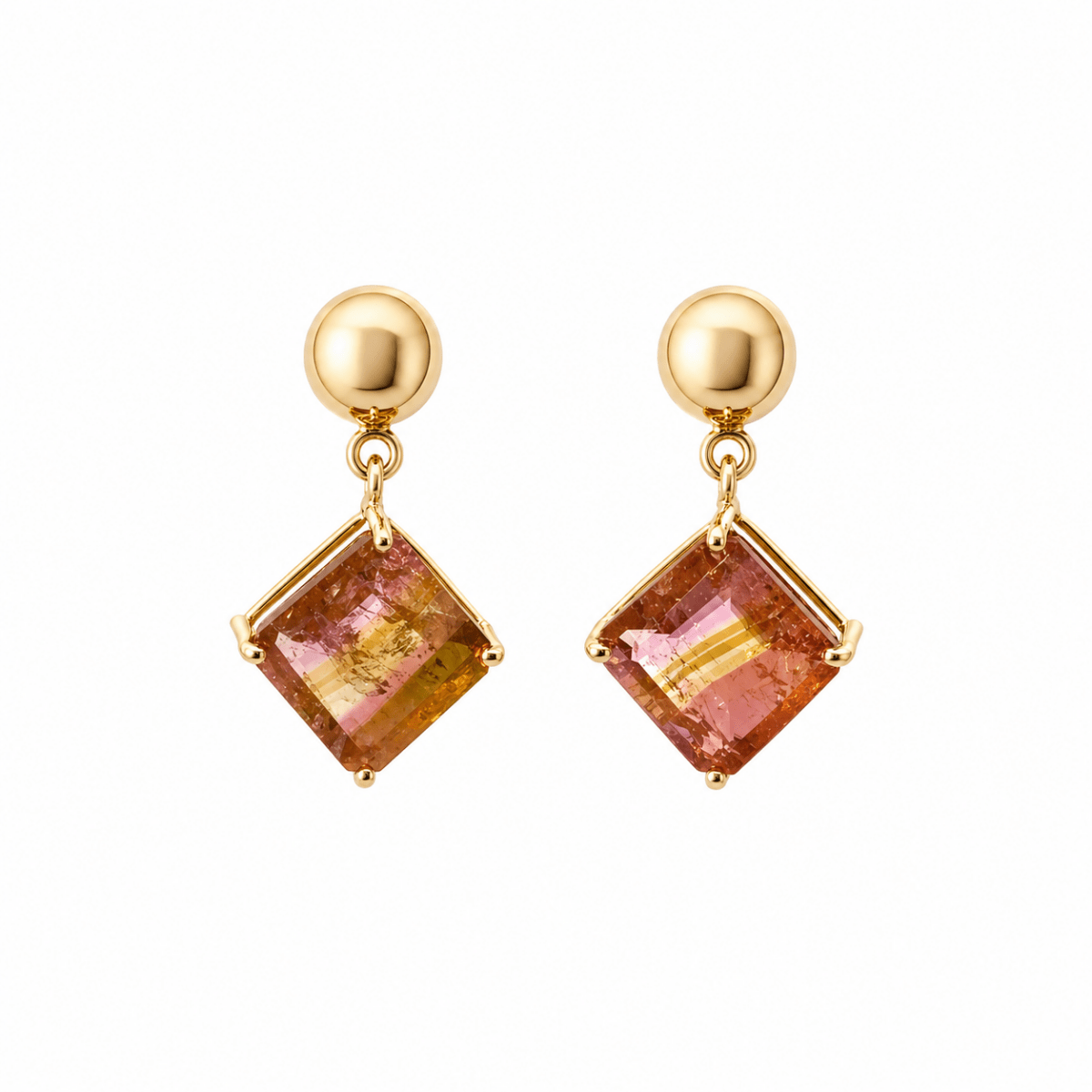 Boucles d'oreilles Pendantes en or jaune - Castafiore