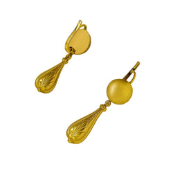 Boucles d'oreilles Pendantes en or jaune - Castafiore