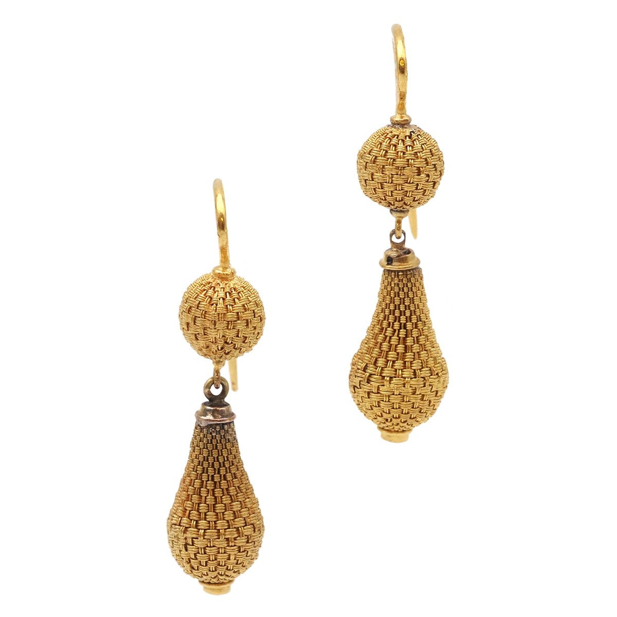 Boucles d'oreilles Pendantes en or jaune - Castafiore