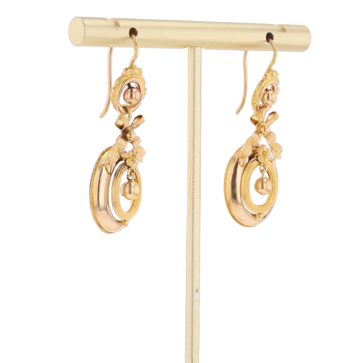 Boucles d'oreilles Pendantes en or jaune - Castafiore