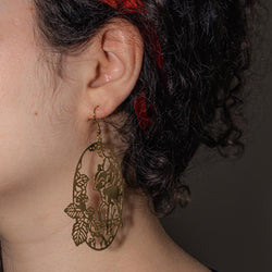 Boucles d'oreilles Pendantes en or jaune - Castafiore