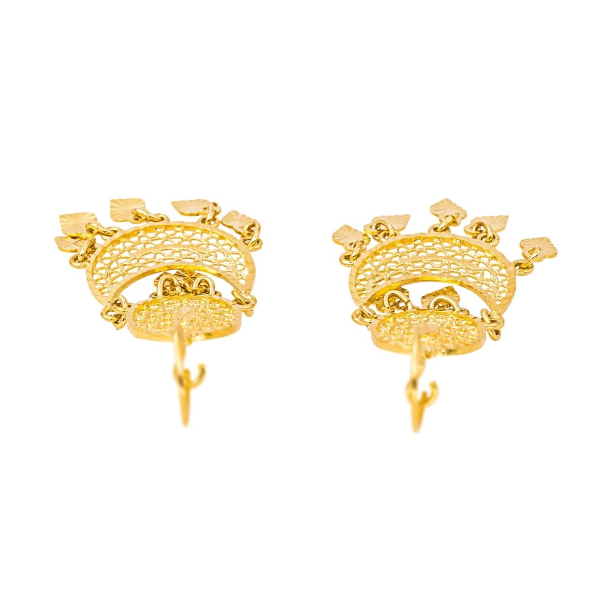 Boucles d'oreilles Pendantes en or jaune - Castafiore