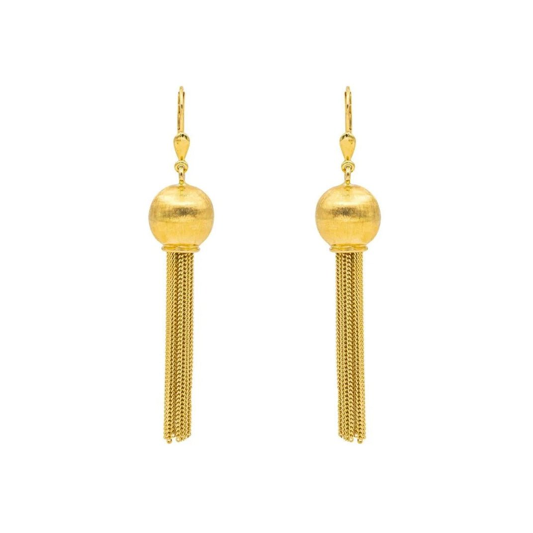 Boucles d'oreilles Pendantes en or jaune - Castafiore