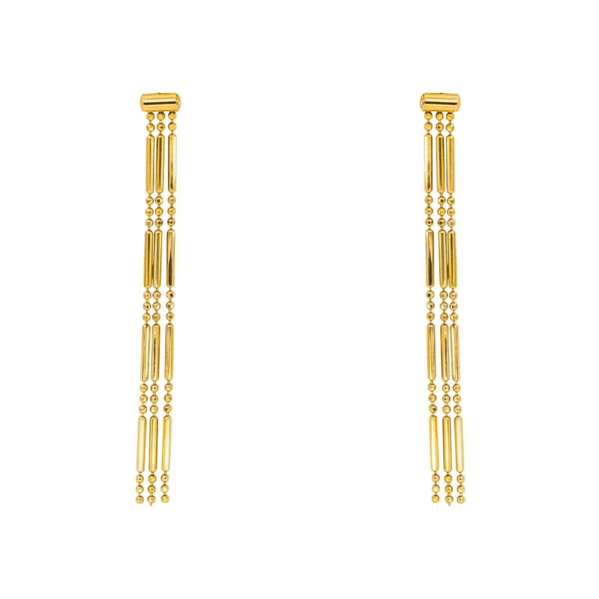 Boucles d'oreilles Pendantes en or jaune - Castafiore