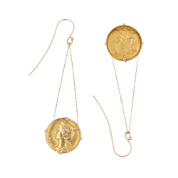 Boucles d'oreilles Pendantes en or jaune - Castafiore