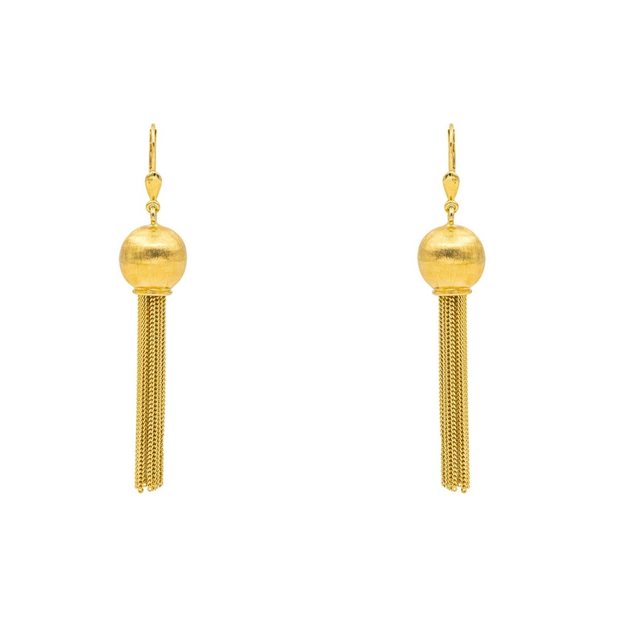 Boucles d'oreilles Pendantes en or jaune - Castafiore