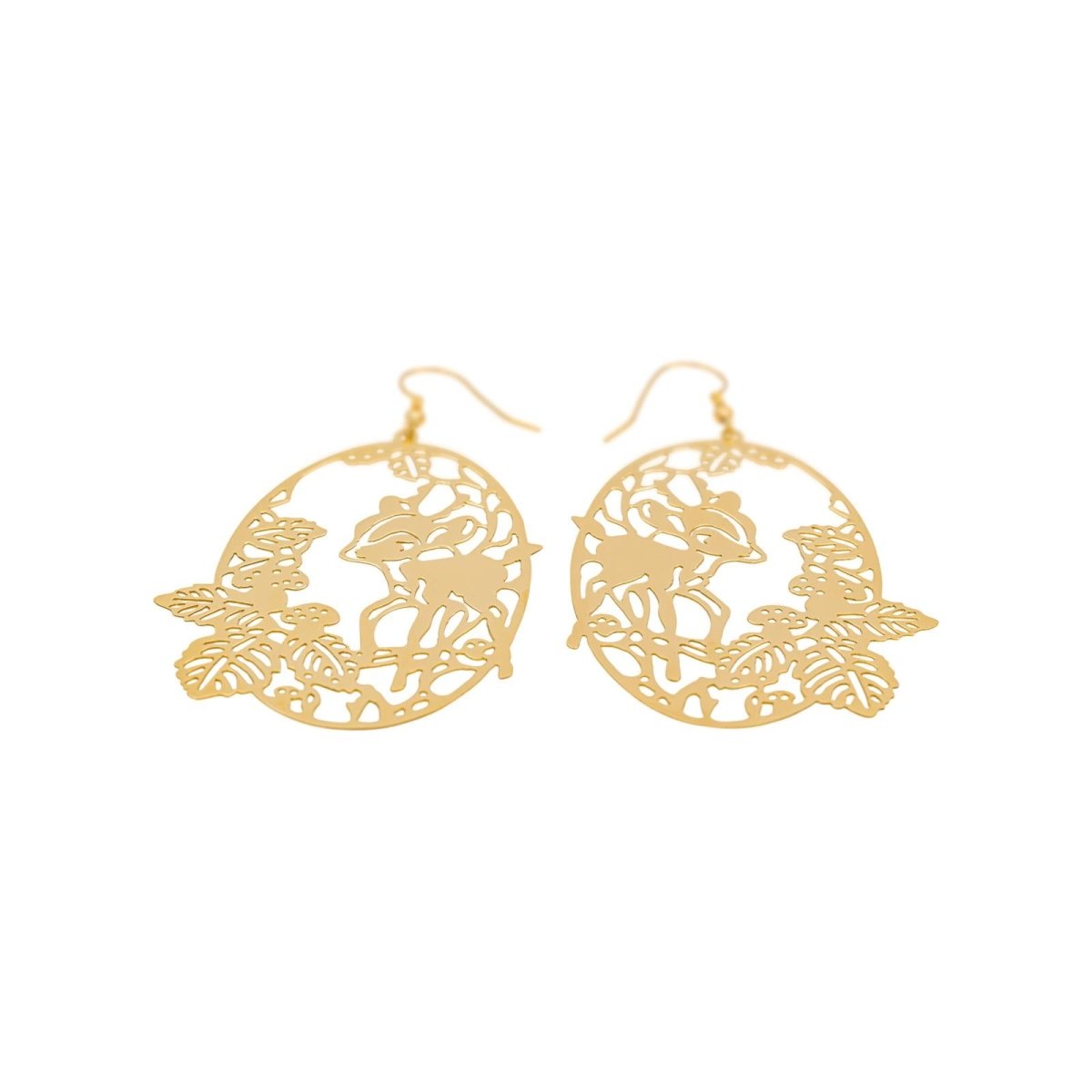 Boucles d'oreilles Pendantes en or jaune - Castafiore