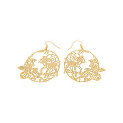 Boucles d'oreilles Pendantes en or jaune - Castafiore