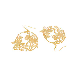 Boucles d'oreilles Pendantes en or jaune - Castafiore