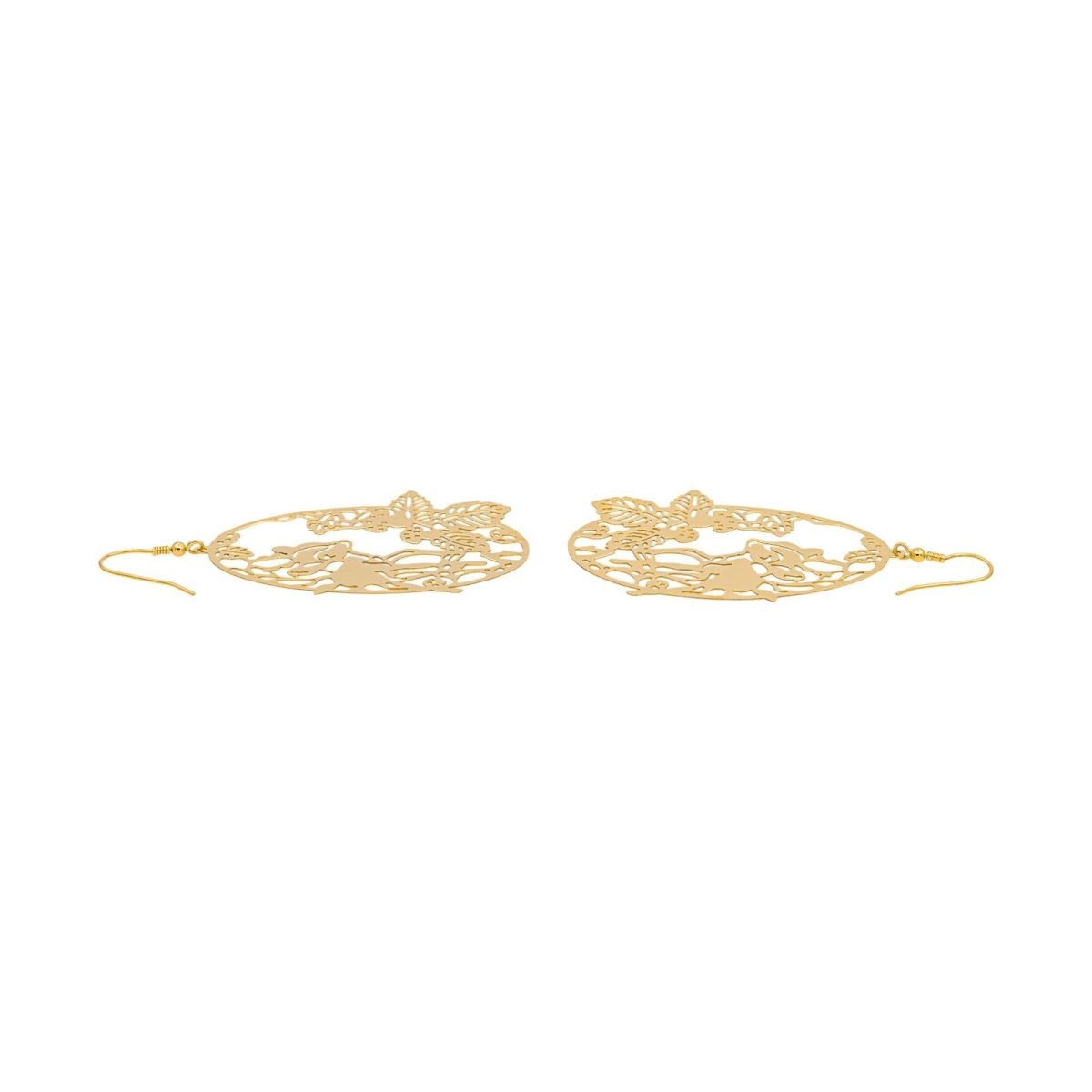 Boucles d'oreilles Pendantes en or jaune - Castafiore