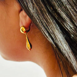 Boucles d'oreilles Pendantes en or jaune - Castafiore